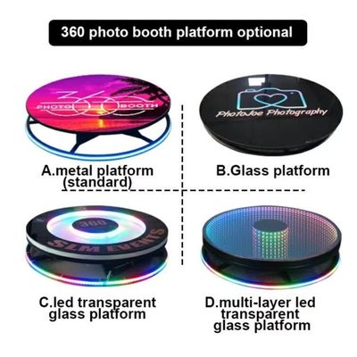 48h 빠른 DHL 배송 LED 마법 거울과 아이패드 115cm 케이스와 함께 360 비디오 사진 부스