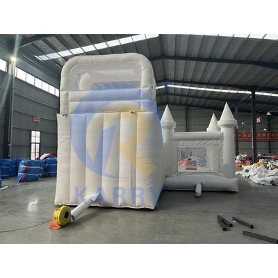 CE 블로어 및 수리 키트 포함 된 슬라이드와 함께 붓는 흰색 웨딩 붐스 하우스