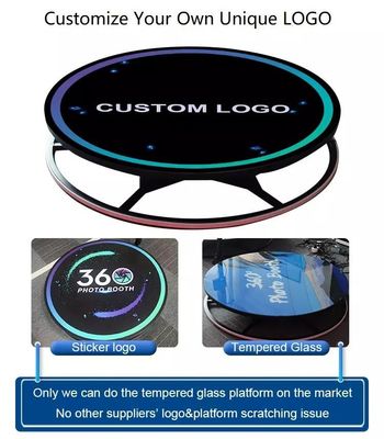 360 비디오 사진 상자 자동 Led 마법 거울 아이패드 360 사진 상자 기계 115cm