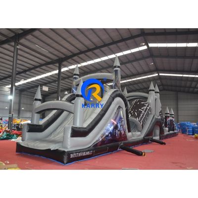 특징 포터블 회색과 검은색 18x3.5m 블로어와 함께 풍기는 장애물 코스 사용자 정의