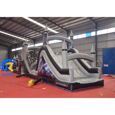 특징 포터블 회색과 검은색 18x3.5m 블로어와 함께 풍기는 장애물 코스 사용자 정의