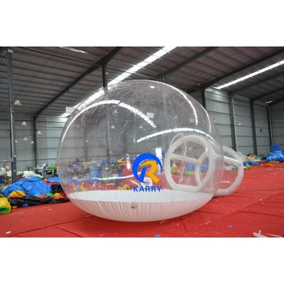 비와 PVC 재료를 불어 넣는 크리스마스 웨딩을 위한 흰색 팽창형 거품 텐트