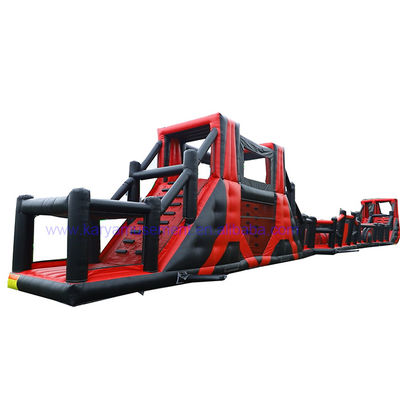 OEM 허용 64ft 긴 팽창 장애물 코스 게임 어린이 놀이 공원 테마