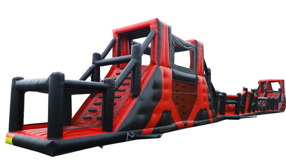 OEM 허용 64ft 긴 팽창 장애물 코스 게임 어린이 놀이 공원 테마