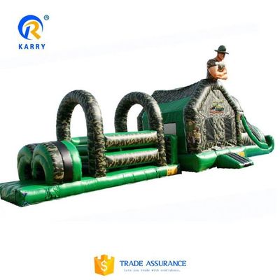 CE/EN71/EN14960 0.55mm PVC 텐폴린 재료에 대한 승인 된 팽창 장애물 경로