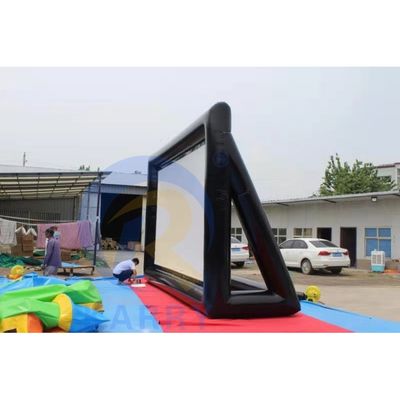 외관 행사용 휴대용 부풀이식 프로젝션 스크린 내구성 있고 운반하기 쉽다