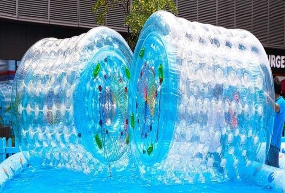 맞춤 로고 인쇄 된 성인 TPU / PVC 공기 물 롤러 볼 야외 활동
