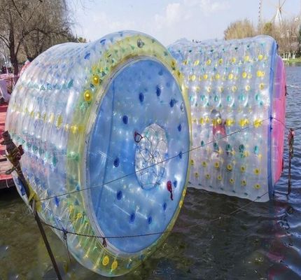 노란색 또는 맞춤형 색상 공기 밀기 펌플 수 롤링 볼 야외 운동