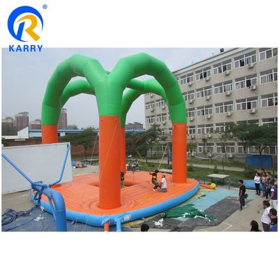 어린이와 성인용 Custom Logo Printed Outdoor Inflatable Bungee Trampoline Jumper