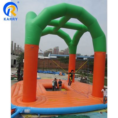 어린이와 성인용 Custom Logo Printed Outdoor Inflatable Bungee Trampoline Jumper