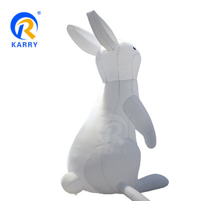 LED 조명 대형 흰 토끼 모델 PVC 펌플 풍선 상업 브랜드