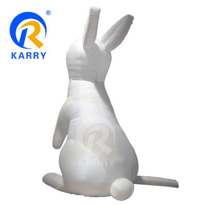 LED 조명 대형 흰 토끼 모델 PVC 펌플 풍선 상업 브랜드