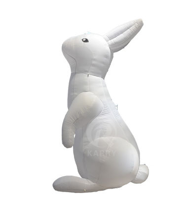 LED 조명 대형 흰 토끼 모델 PVC 펌플 풍선 상업 브랜드