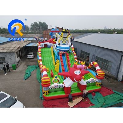 로봇 테마 펌플 워터 파크 펌플 장애물 유니섹스 PVC 타플린