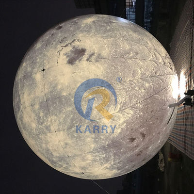 디지털 인쇄 LED 빛과 함께 풍선 달 모델 이벤트에 맞춤 색상