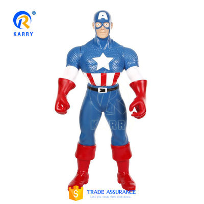 내구성 있는 PVC 마블 슈퍼히어로 펌프형 캡틴 아메리카
