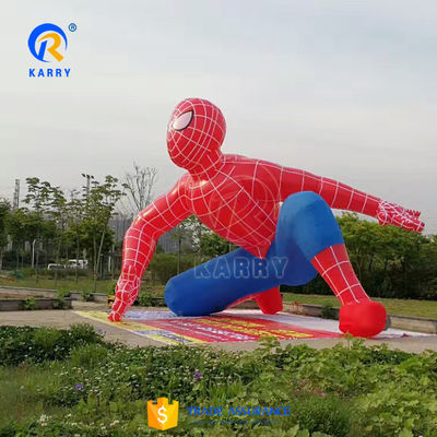 맞춤형 화려한 마블 슈퍼히어로 붓기 스파이더맨 광고 PVC 재료