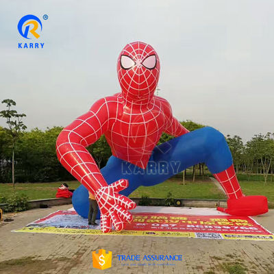 맞춤형 화려한 마블 슈퍼히어로 붓기 스파이더맨 광고 PVC 재료