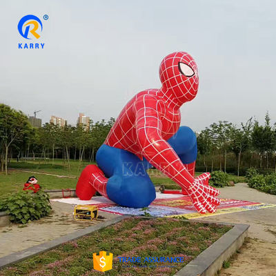맞춤형 화려한 마블 슈퍼히어로 붓기 스파이더맨 광고 PVC 재료