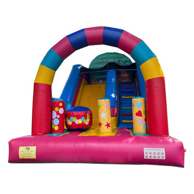 파티 임대 캔디 하우스 테마 CE/EN71/EN14960 인증으로 inflatable 건조 슬라이드