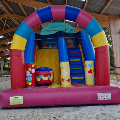 파티 임대 캔디 하우스 테마 CE/EN71/EN14960 인증으로 inflatable 건조 슬라이드
