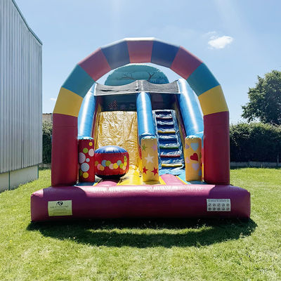 파티 임대 캔디 하우스 테마 CE/EN71/EN14960 인증으로 inflatable 건조 슬라이드