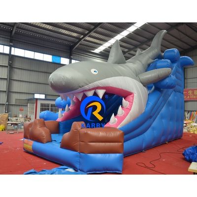 개인 맞춤형 큰 상어 수영장 OEM 상업적 기회에 대한 풍선 물 슬라이드