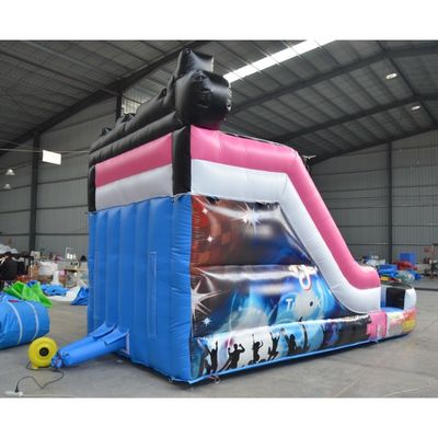 최대 용량 100-500kg 상업 행사 홍보 수영장과 함께 붓는 물 슬라이드