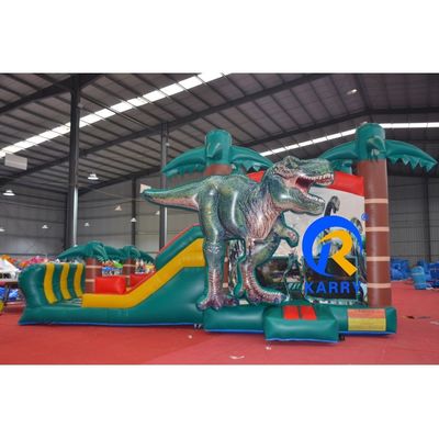 특징 어린이 야외 놀이터 공룡 스라이드 습한 건조로 inflatable 점프 성