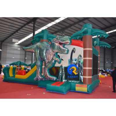 특징 어린이 야외 놀이터 공룡 스라이드 습한 건조로 inflatable 점프 성