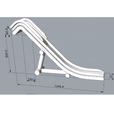 0.55mm PVC 텐플린 스레드 액세서리 수영장과 함께 대형 팽창 요트 슬라이드 포함