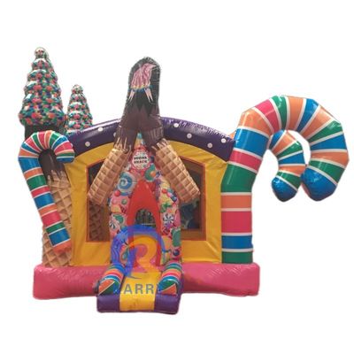 유니섹스용 블로어 Fun Candy Inflatable Bouncer 놀이터