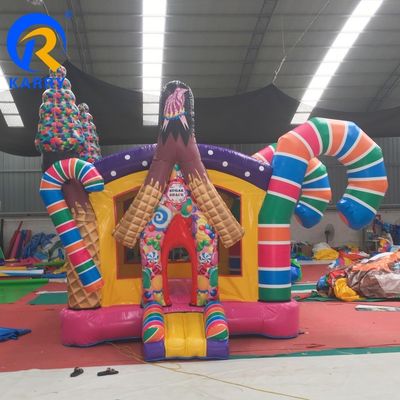유니섹스용 블로어 Fun Candy Inflatable Bouncer 놀이터
