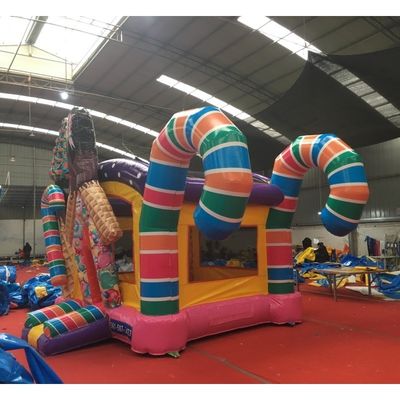 유니섹스용 블로어 Fun Candy Inflatable Bouncer 놀이터
