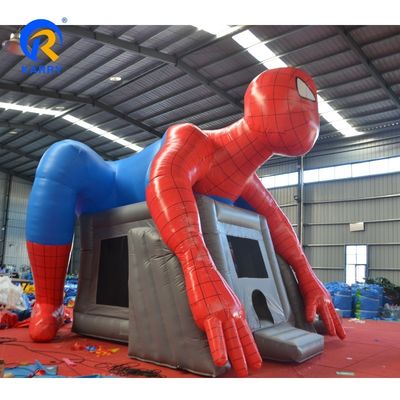 14년째 스파이더맨 펌플 펀서 워터 슬라이드와 점프 성