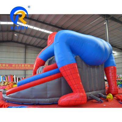 14년째 스파이더맨 펌플 펀서 워터 슬라이드와 점프 성