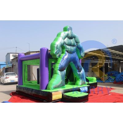 파티 임대 장비 슬라이드와 맞춤형 색상을 가진 내구성 있는 PVC 부풀이 바운서