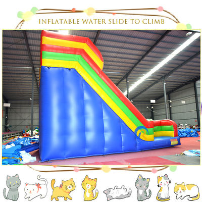 실제 무게를 조정 수영장 콤보 장애물 듀얼 레인과 함께 inflatable 물 슬라이드