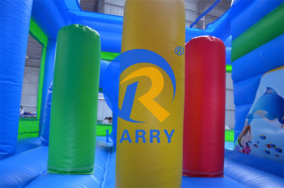2024 16ft Jumping Inflatable Castle 슬라이드 콤보 수영장/ inflatable Bouncer Castle