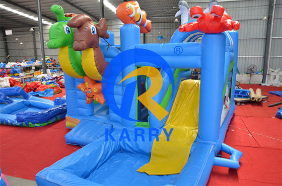 2024 16ft Jumping Inflatable Castle 슬라이드 콤보 수영장/ inflatable Bouncer Castle