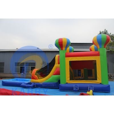 파티 재미를 위한 펌플 캐슬 슬라이드 조합 연령대 범위 14 년 이상 PVC 천장