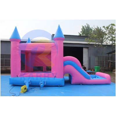 카리 노란 PVC 펌플 뱅저와 슬라이드 상업 콤보 점핑 캐슬