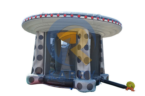 유니섹스 아웃도어 재미 UFO 상업용 펌플 가능한 점프 캐슬 슬라이드와 점프 영역