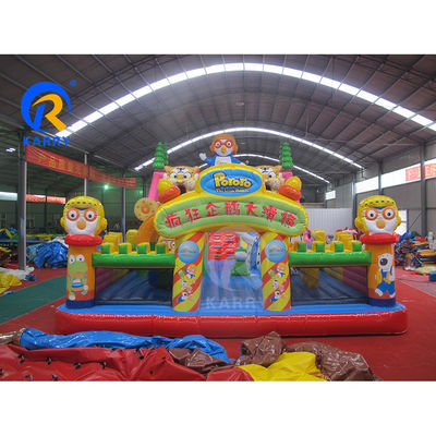상업적 파티 임대용으로 붓기 가능한 Fun City 야외 놀이 공원 바운서 슬라이드