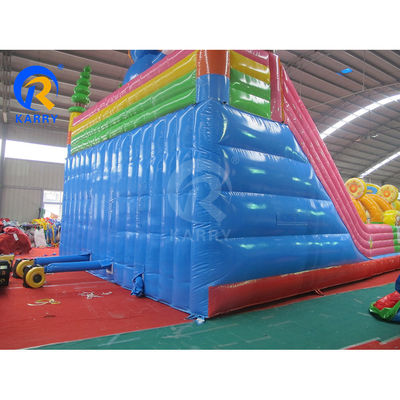상업적 파티 임대용으로 붓기 가능한 Fun City 야외 놀이 공원 바운서 슬라이드