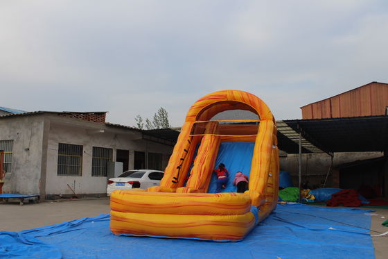 여름 워터 파크 아이 장난감 게임 수영장과 함께 18ft PVC 부풀이 물 슬라이드