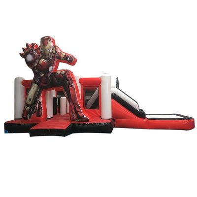KR-BH610 슈퍼 히어로 3D 스파이더맨 키즈 펌플 바운서 점핑 캐슬