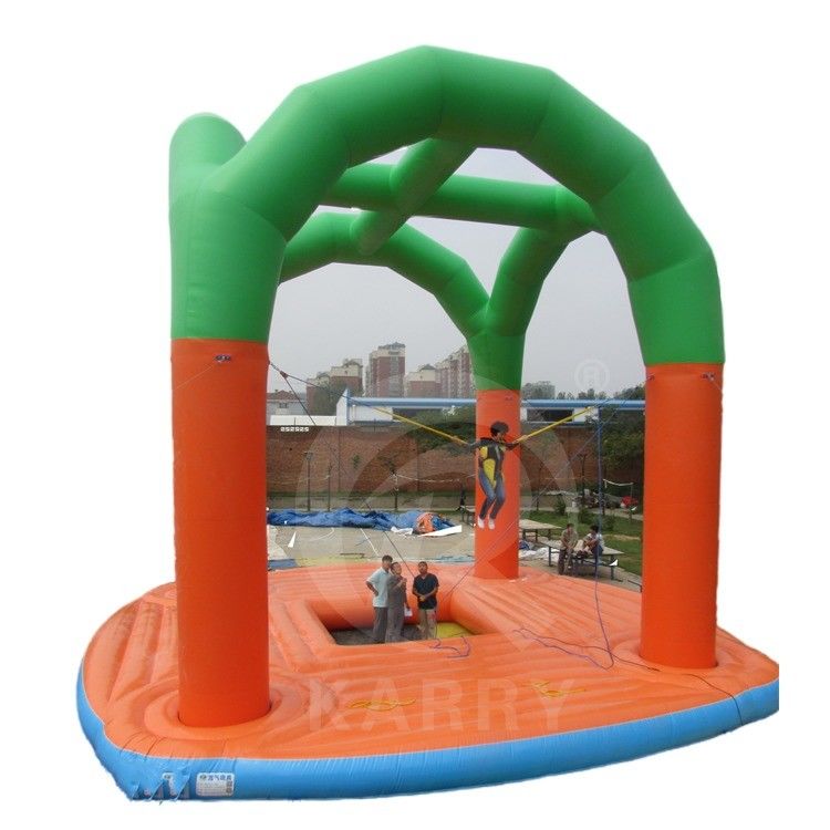 어린이와 성인용 Custom Logo Printed Outdoor Inflatable Bungee Trampoline Jumper